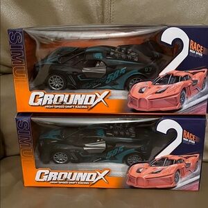 2 TV High-Speed Drift Racing Toy Car - Black & Teal